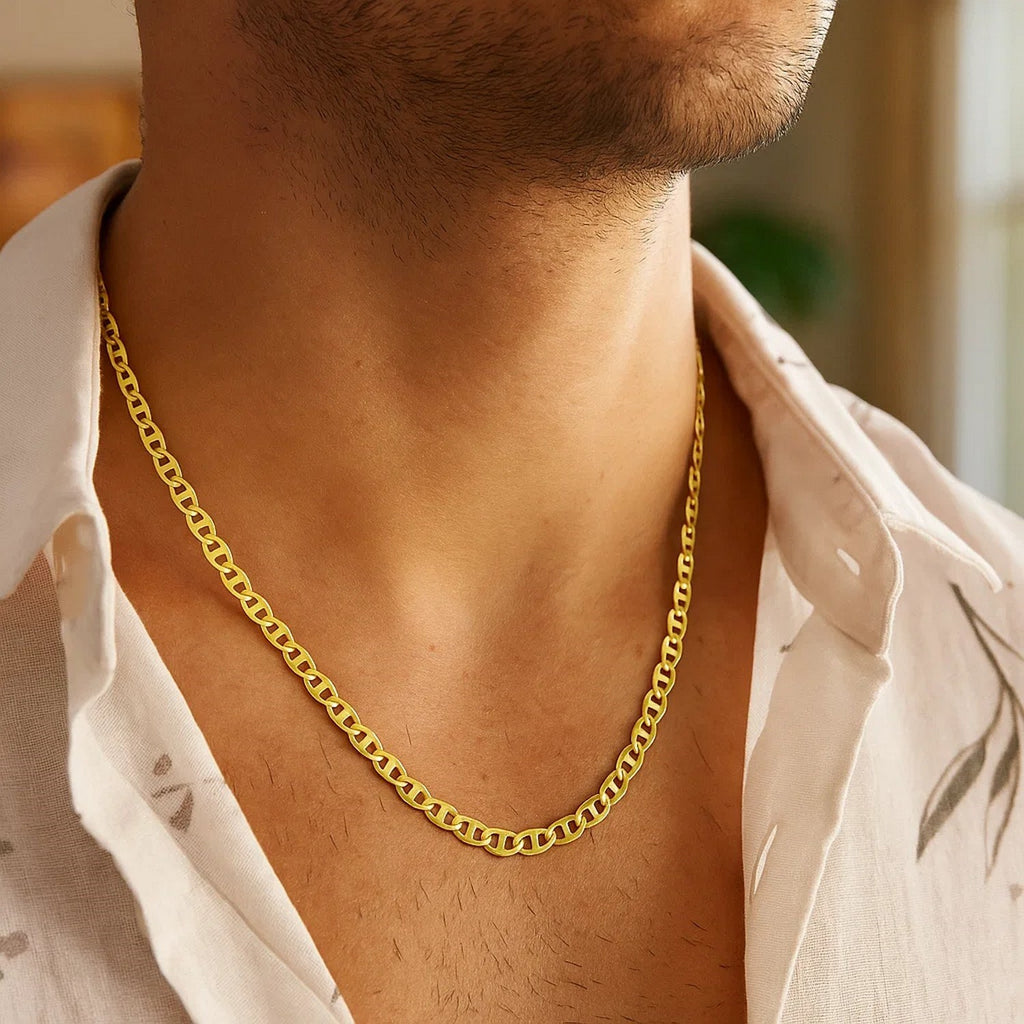14k Yellow Gold Mariner Link Chain (4.50 mm)