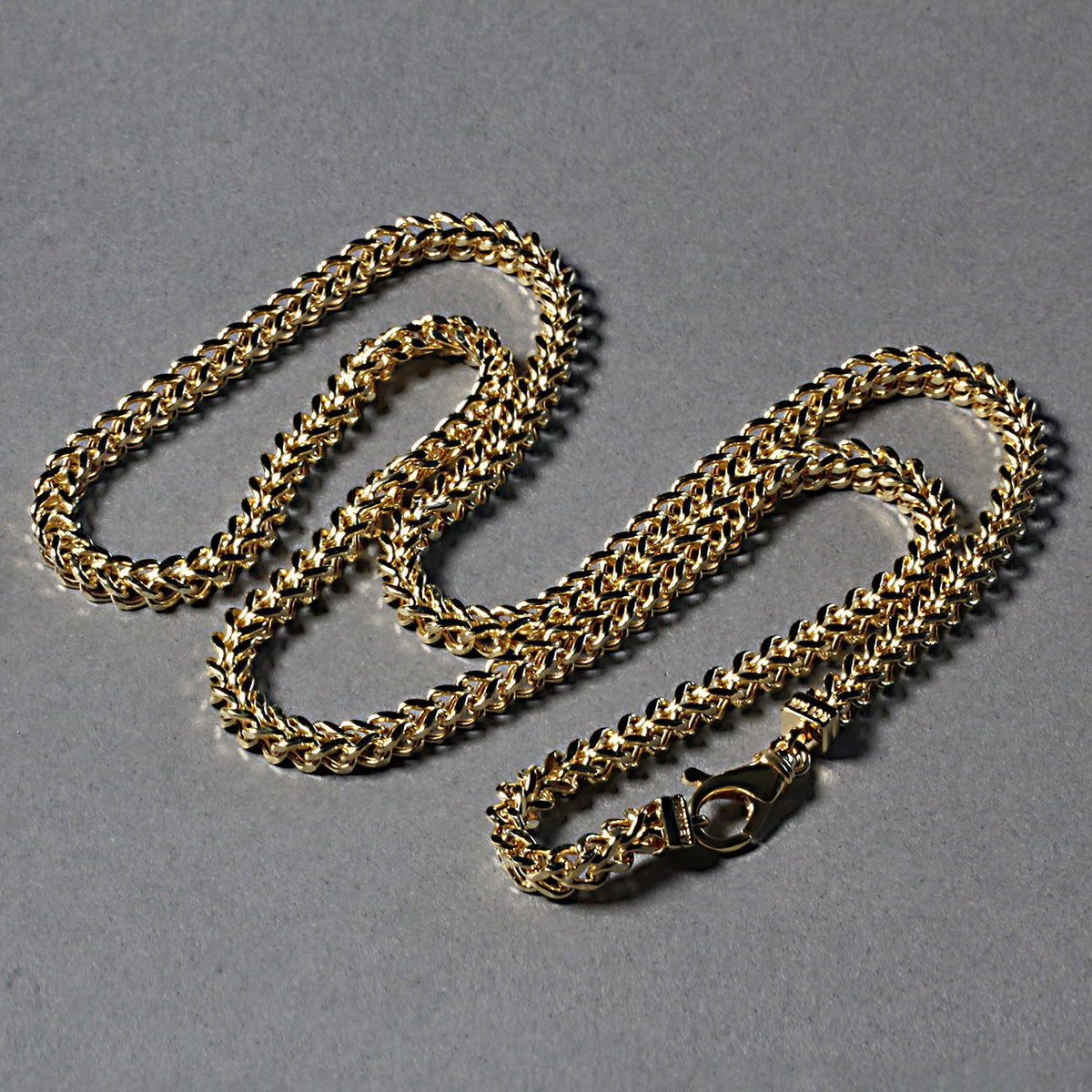 14K Yellow Gold Square Franco Chain (5.30 mm)