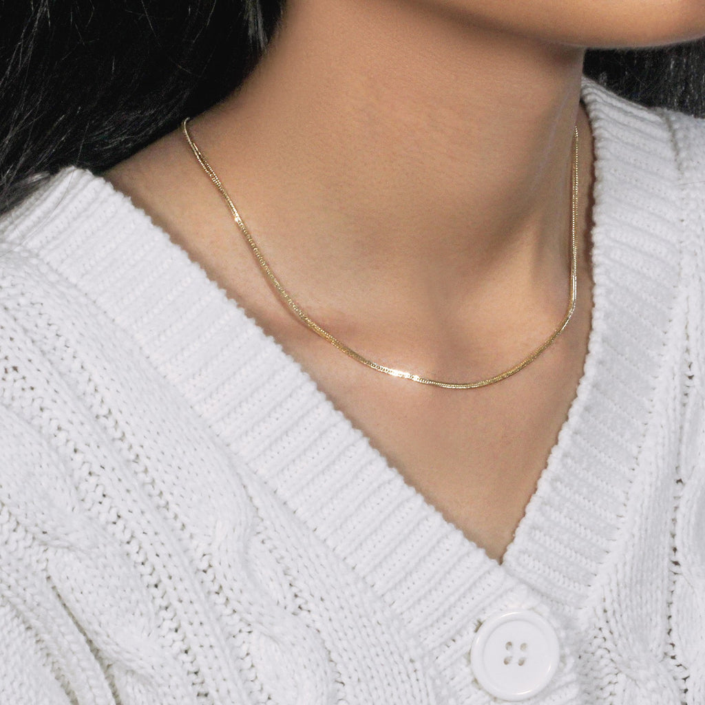 14k Yellow Gold Foxtail Chain (1.00 mm)