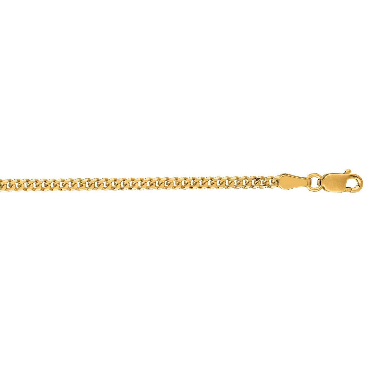 14k Yellow Gold Light Gourmette Chain (2.20 mm)