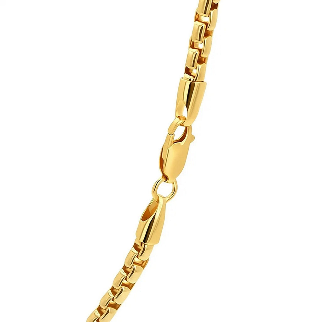 14k Yellow Gold Round Box Chain (3.4 mm)