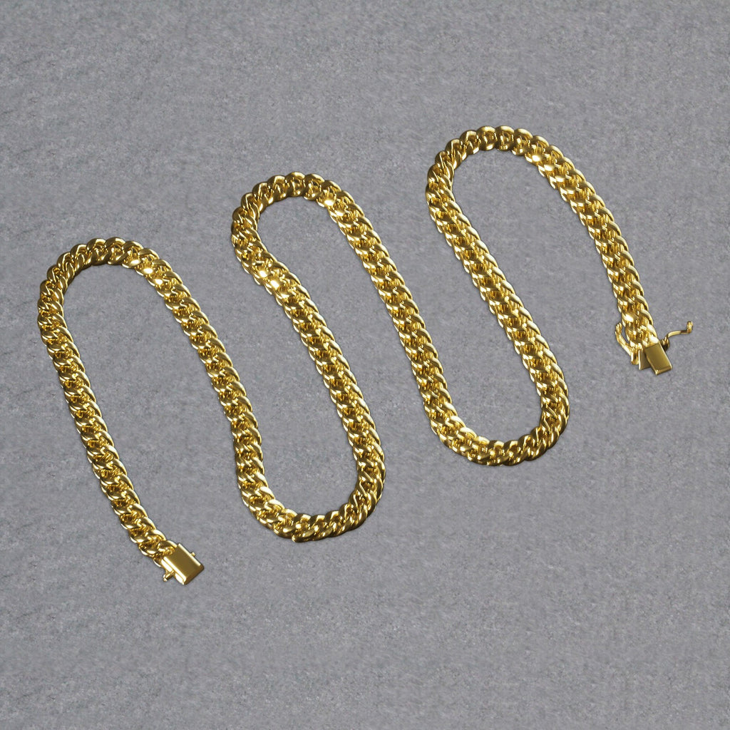 10k Yellow Gold Semi Solid Miami Cuban Chain (6.10 mm)
