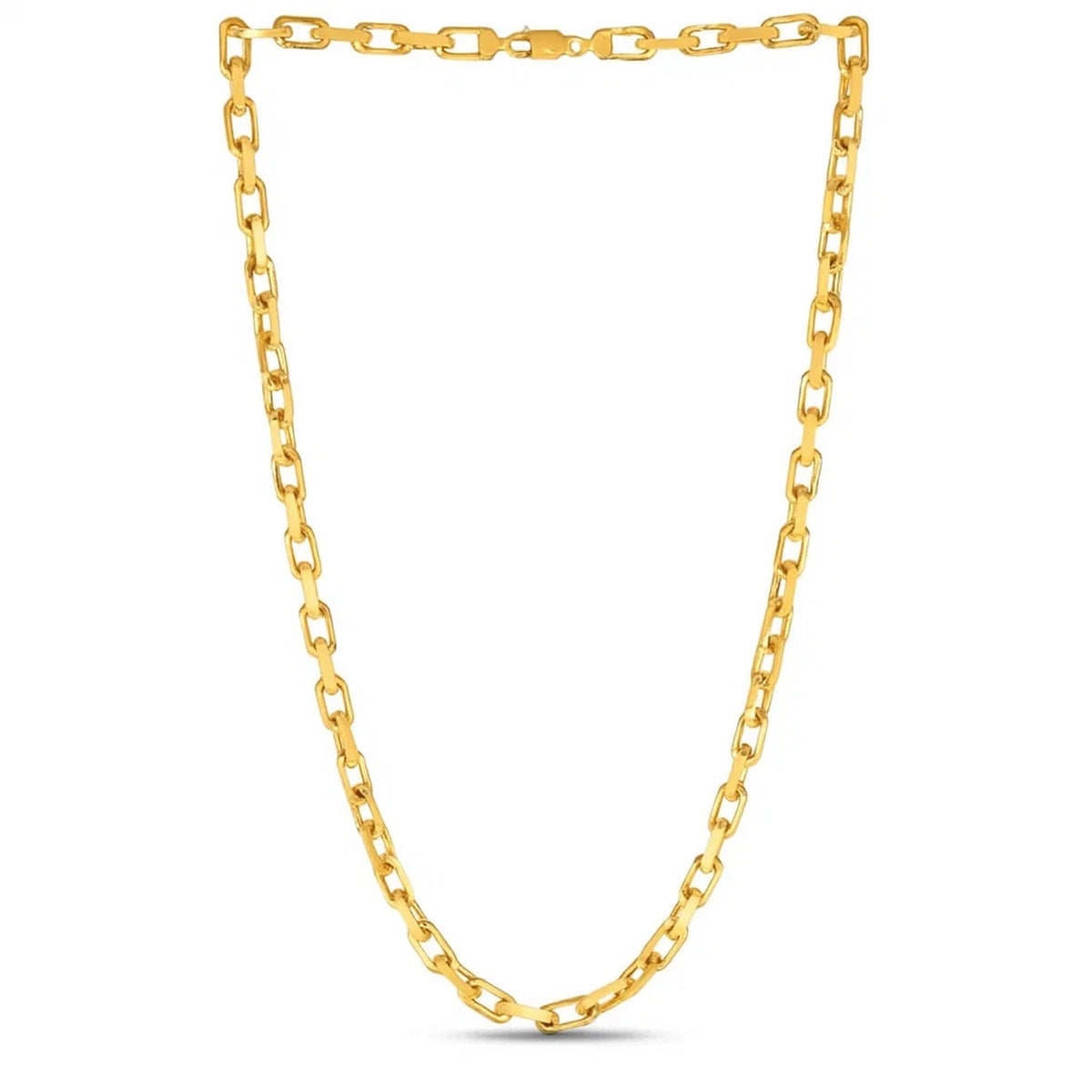 14k Yellow Gold French Cable Link Chain (6.1 mm)