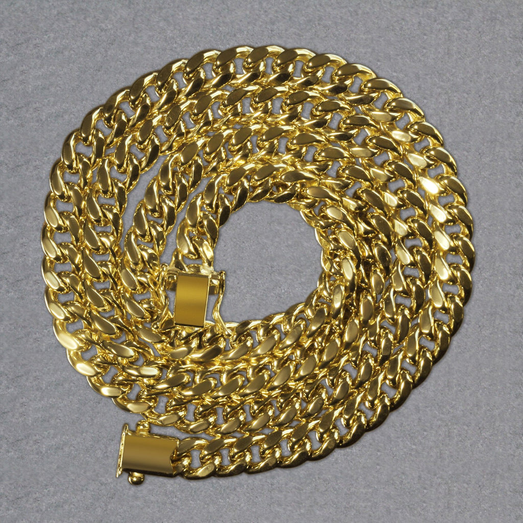 10k Yellow Gold Semi Solid Miami Cuban Chain (6.60 mm)