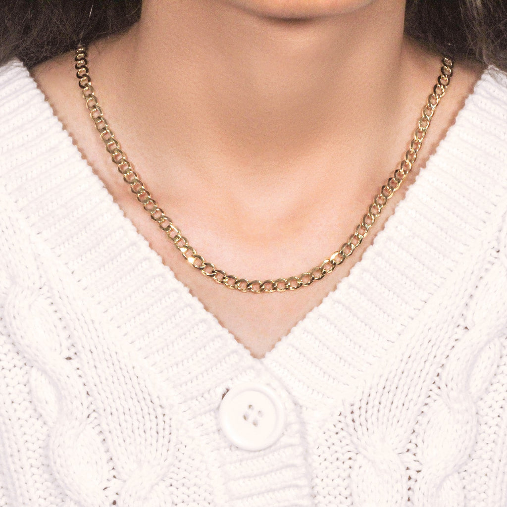 10k Yellow Gold Curb Chain (5.30 mm)