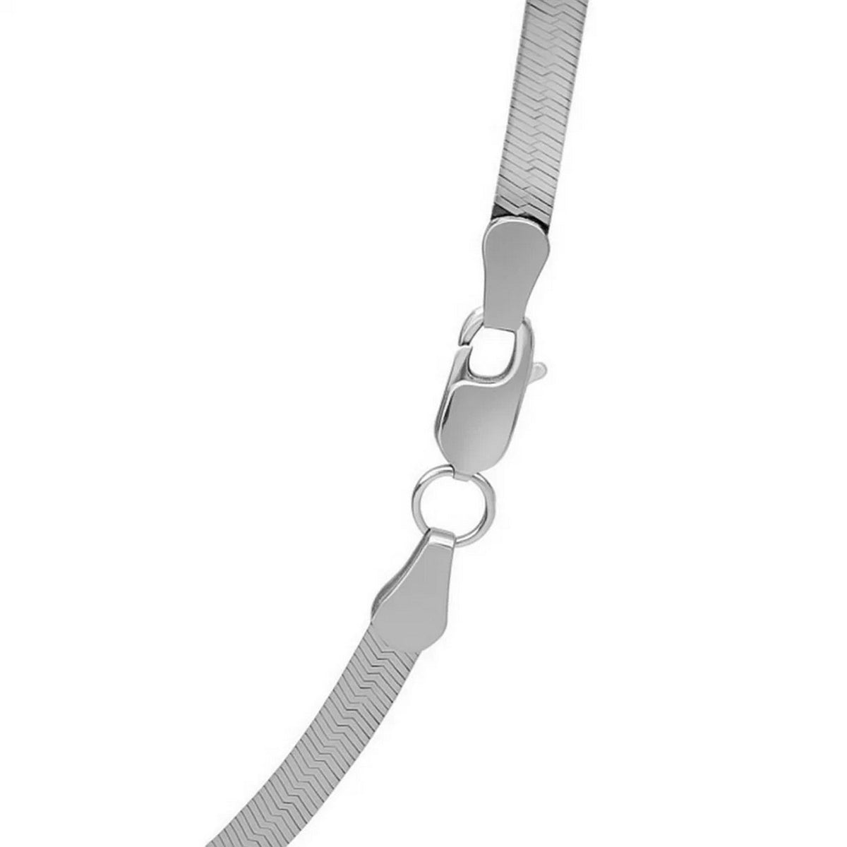 14k White Gold Super Flex Herringbone Chain (2.80 mm)