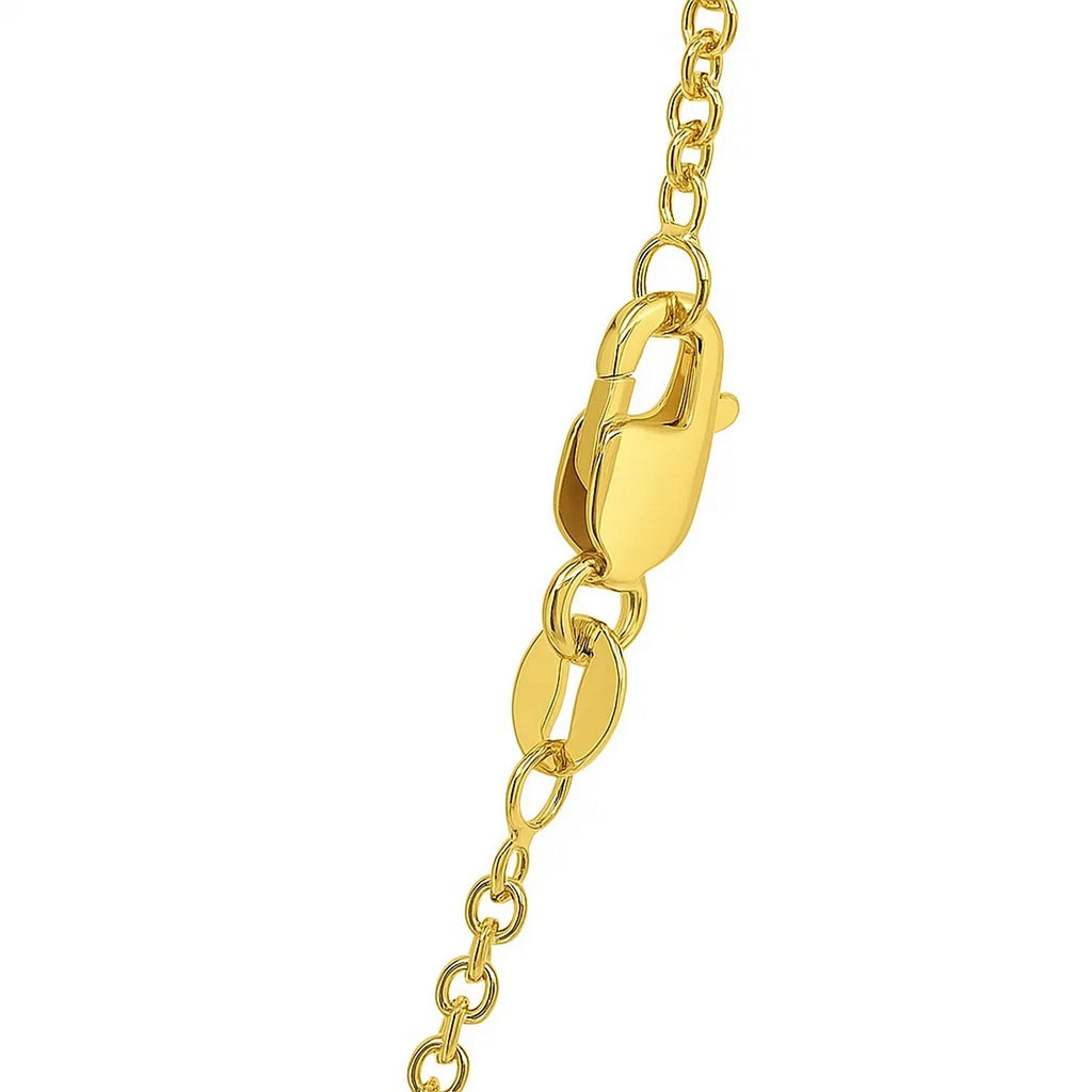 14k Yellow Gold Round Cable Link Chain (1.9 mm)