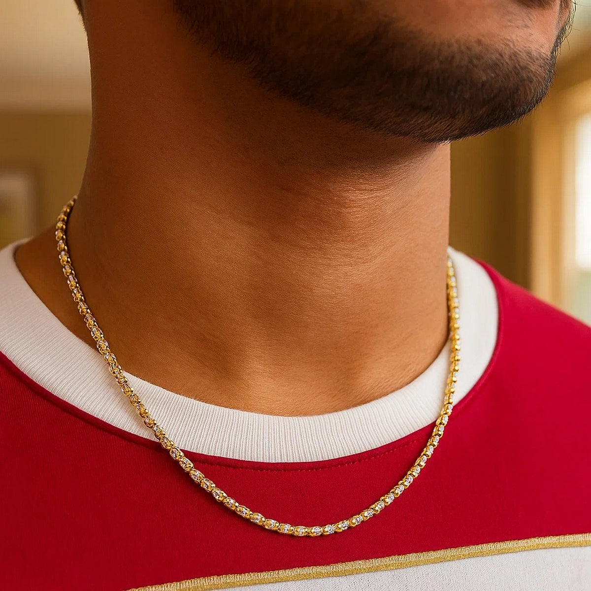 Ice Barrel Chain in 14k Yellow Gold (2.70 mm)